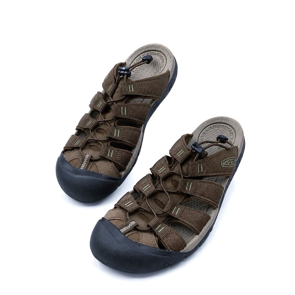 Keen Men's 13 Newport Slide Waterproof Brown Slip On Walking Hiking Sandals